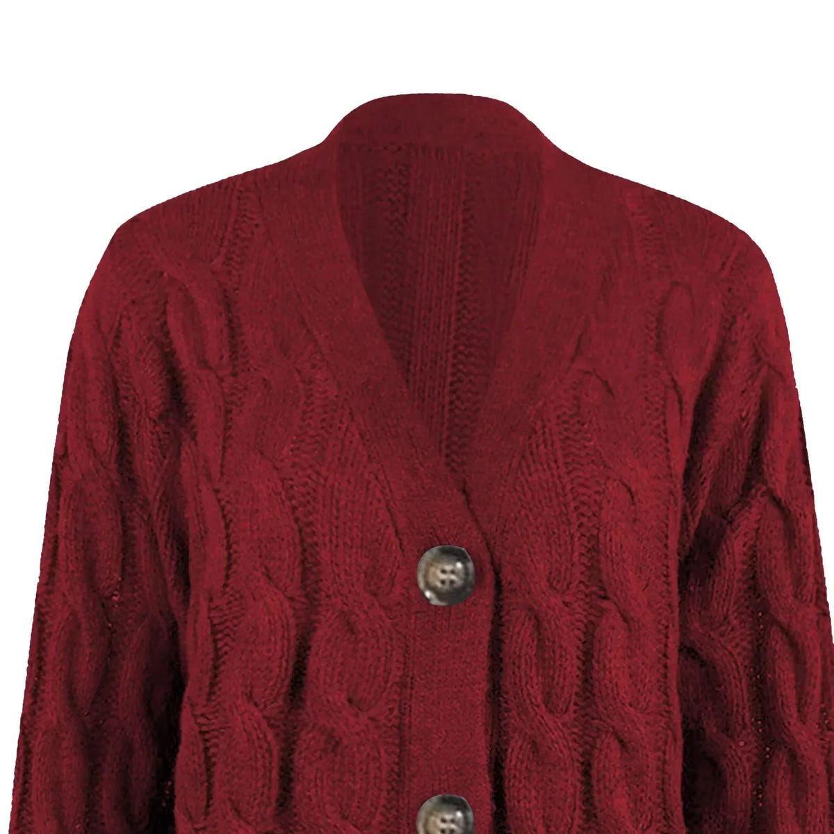 Elara | Women's Cosy Knit Cable Cardigan with Pockets