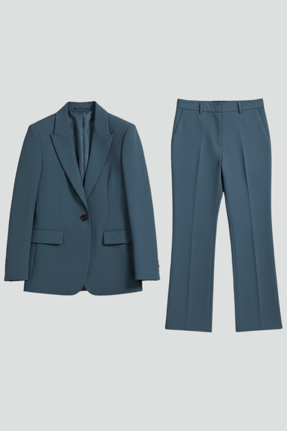 Adeline | Women's Tailored Straight Leg Blazer Trouser Suit Set