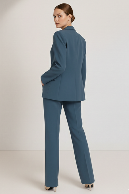 Adeline | Women's Tailored Straight Leg Blazer Trouser Suit Set