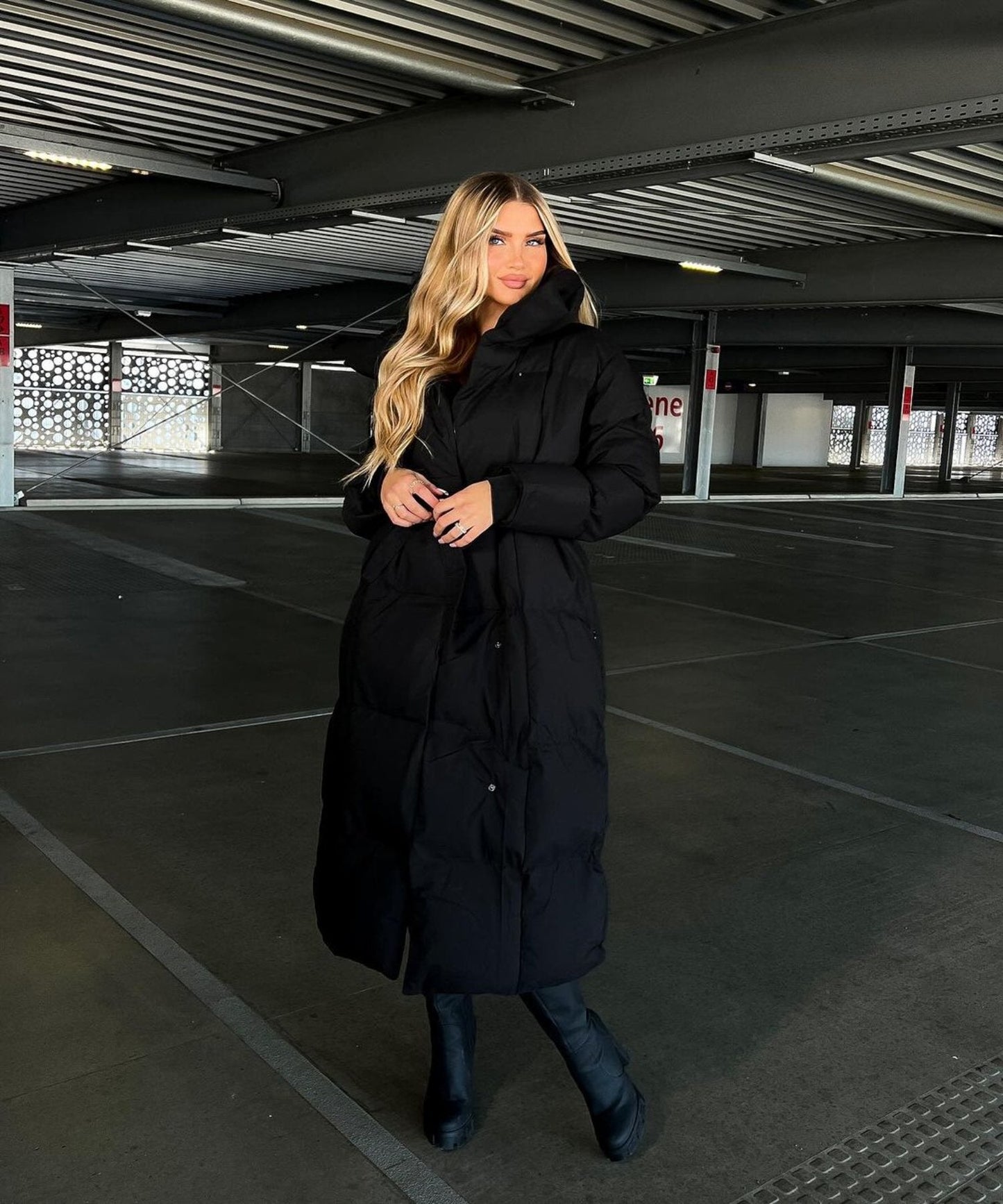 Noelle | Women's Longline Belted Puffer Winter Coat