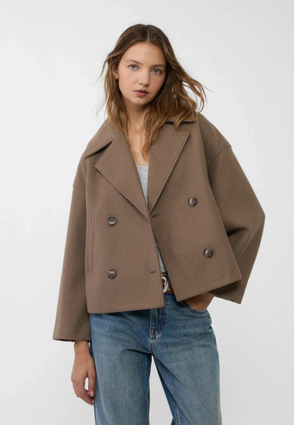 Winona | Women's Cropped Double-Breasted Pea Coat