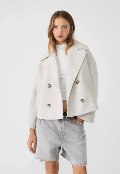Winona | Women's Cropped Double-Breasted Pea Coat
