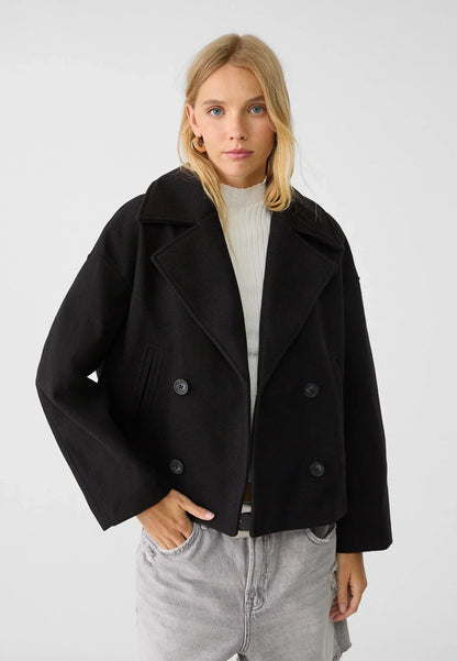 Winona | Women's Cropped Double-Breasted Pea Coat