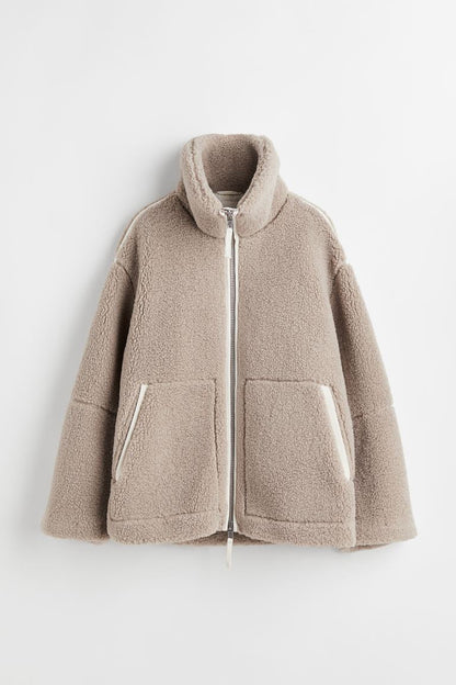 Willa | Women's Teddy Oversized Double Zip Winter Jacket