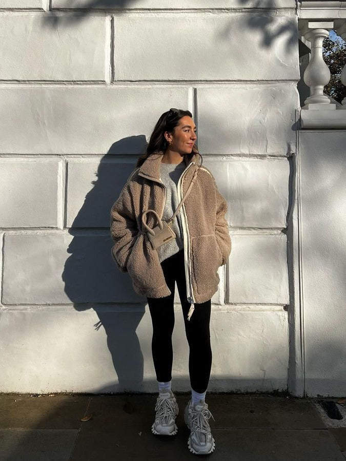 Willa | Women's Teddy Oversized Double Zip Winter Jacket