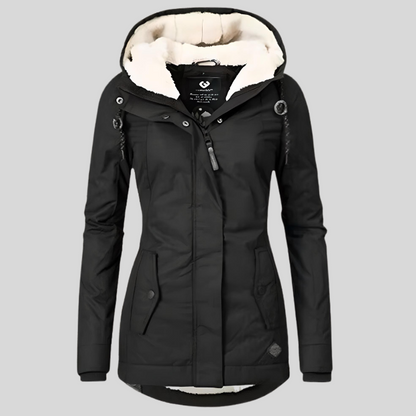 Elara | Women's Insulated Fleece-Lined Hooded Winter Coat