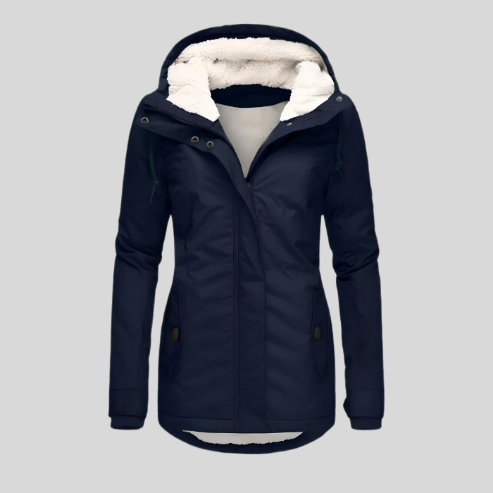 Elara | Women's Insulated Fleece-Lined Hooded Winter Coat