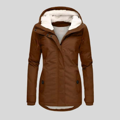 Elara | Women's Insulated Fleece-Lined Hooded Winter Coat