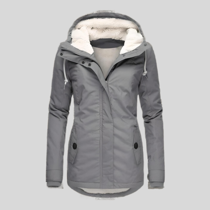 Elara | Women's Insulated Fleece-Lined Hooded Winter Coat