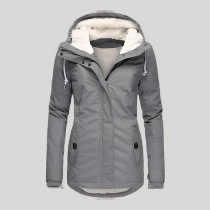 Elara | Women's Insulated Fleece-Lined Hooded Winter Coat