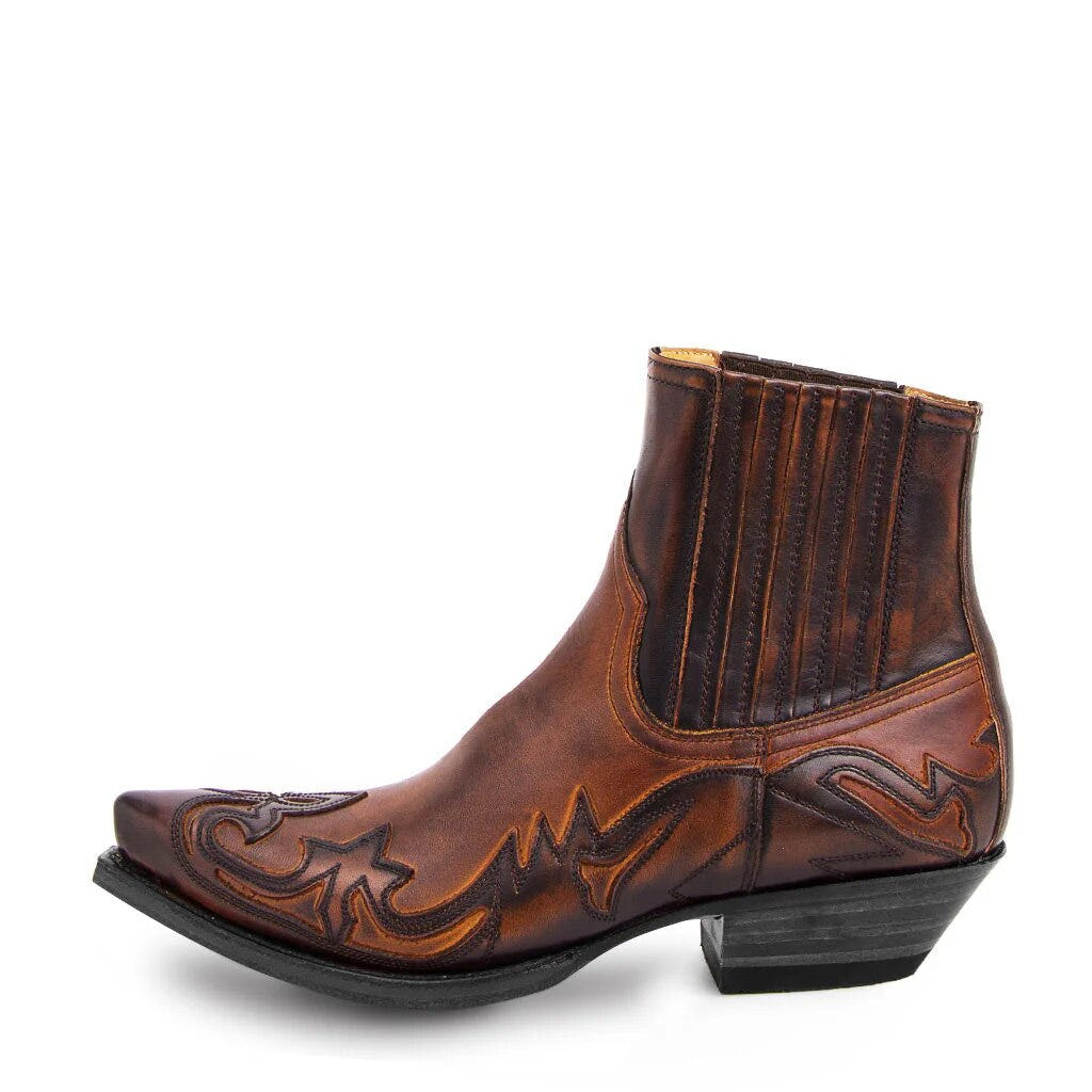 Dalton | Men's Western Cowboy Stitching Leather Chelsea Ankle Boot