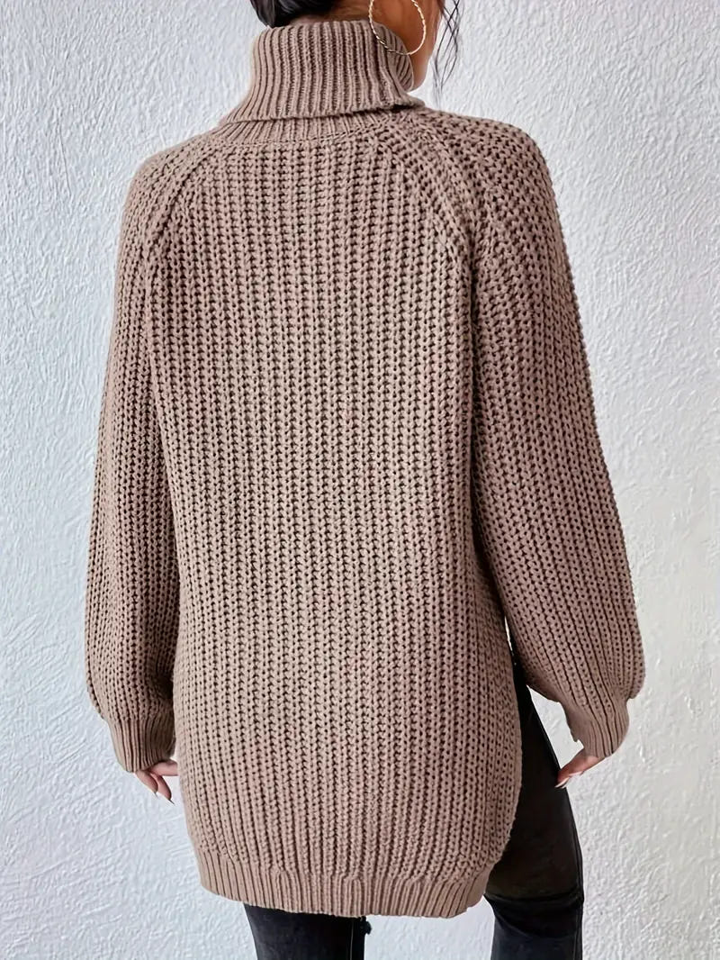 Roslyn | Women's Chunky Knit Turtleneck Sweater