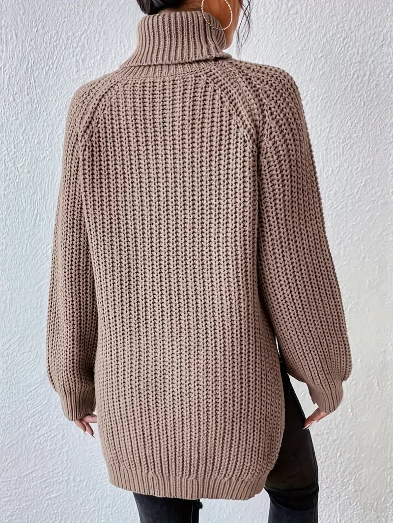 Roslyn | Women's Chunky Knit Turtleneck Sweater
