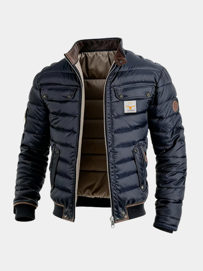 Kingsley | Men's Quilted Insulated Stand Collar Winter Jacket