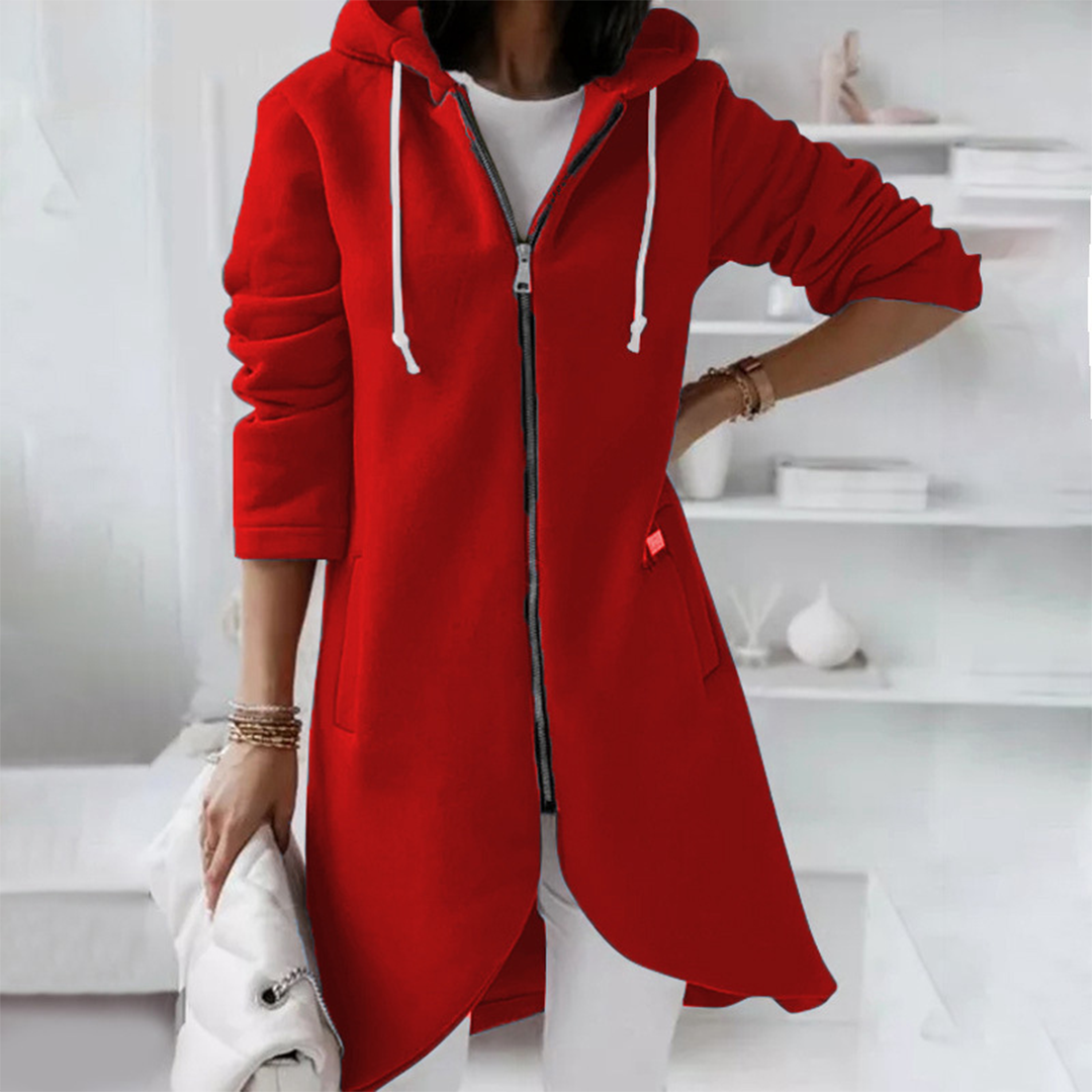 Sienna | Women's Longline Hooded Zip-Up Jacket