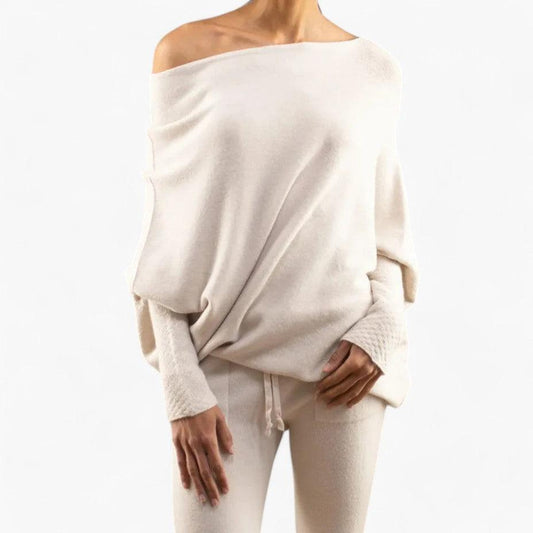 Willow | Women's Off-Shoulder Slouchy Knit Sweater