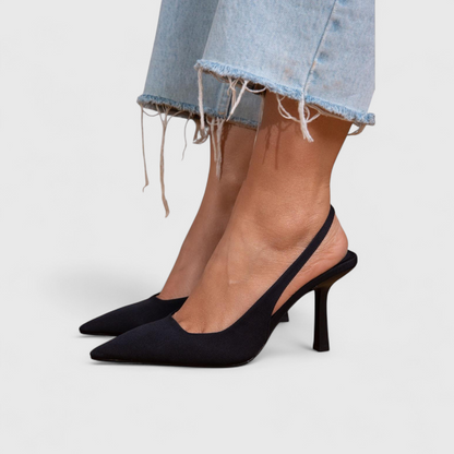 Alice | Women's Pointed Toe Slingback Comfort Heel Sandals