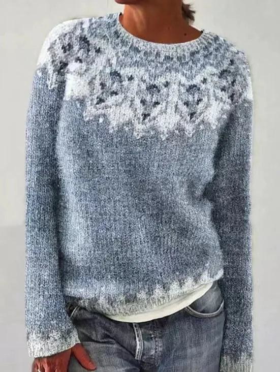Ingrid | Women's Nordic Fair Isle Colourful Knit Sweater