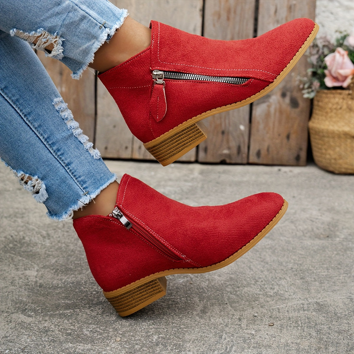 Joanna | Women's Orthopedic Comfortable Block Heel Ankle Boot