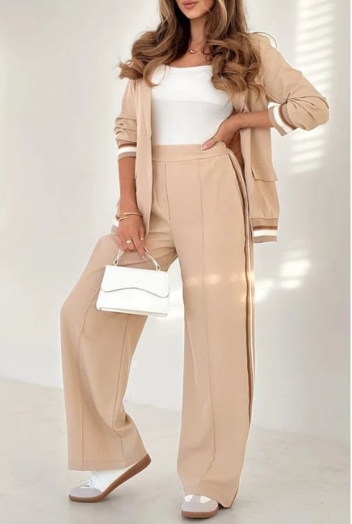 Rosalyn | Women's Tailored Wide-Leg Blazer Trouser Set