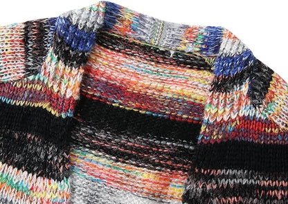 Rosalind | Women's Striped Knit Open Front Cardigan