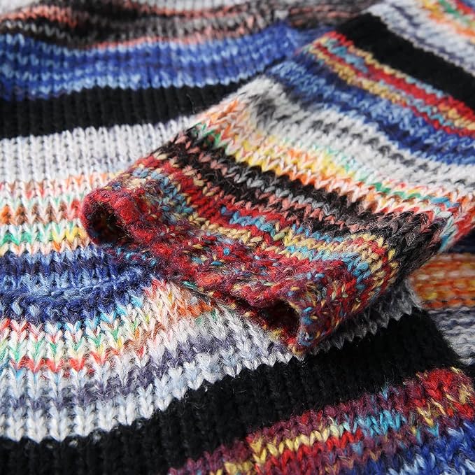 Rosalind | Women's Striped Knit Open Front Cardigan