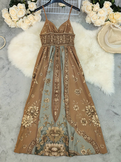Seraphina | Women's Boho Floral Cami Maxi Dress