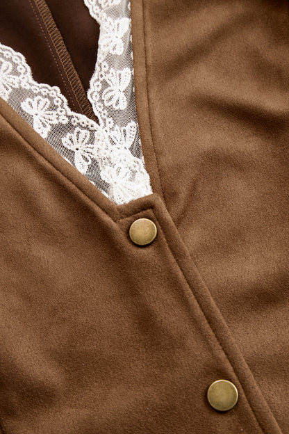 Elowen | V Neck Long Sleeve Lace Western Boho Blouse