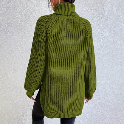 Roslyn | Women's Chunky Knit Turtleneck Sweater