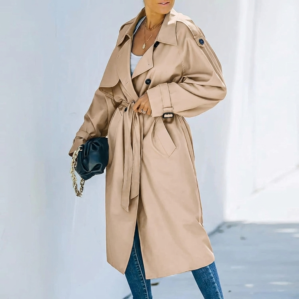Colette | Women's Long Belted Trench Coat Ladies Trenchcoat