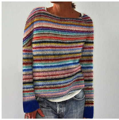 Ingrid | Women's Nordic Fair Isle Colourful Knit Sweater
