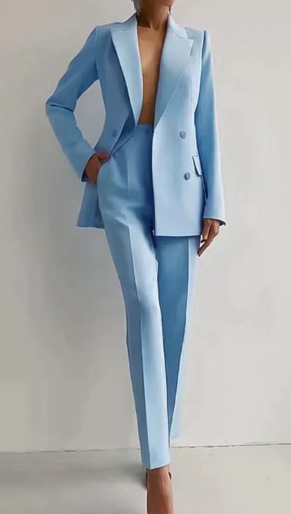 Vesper | Women's Tailored Double-Breasted Blazer Suit
