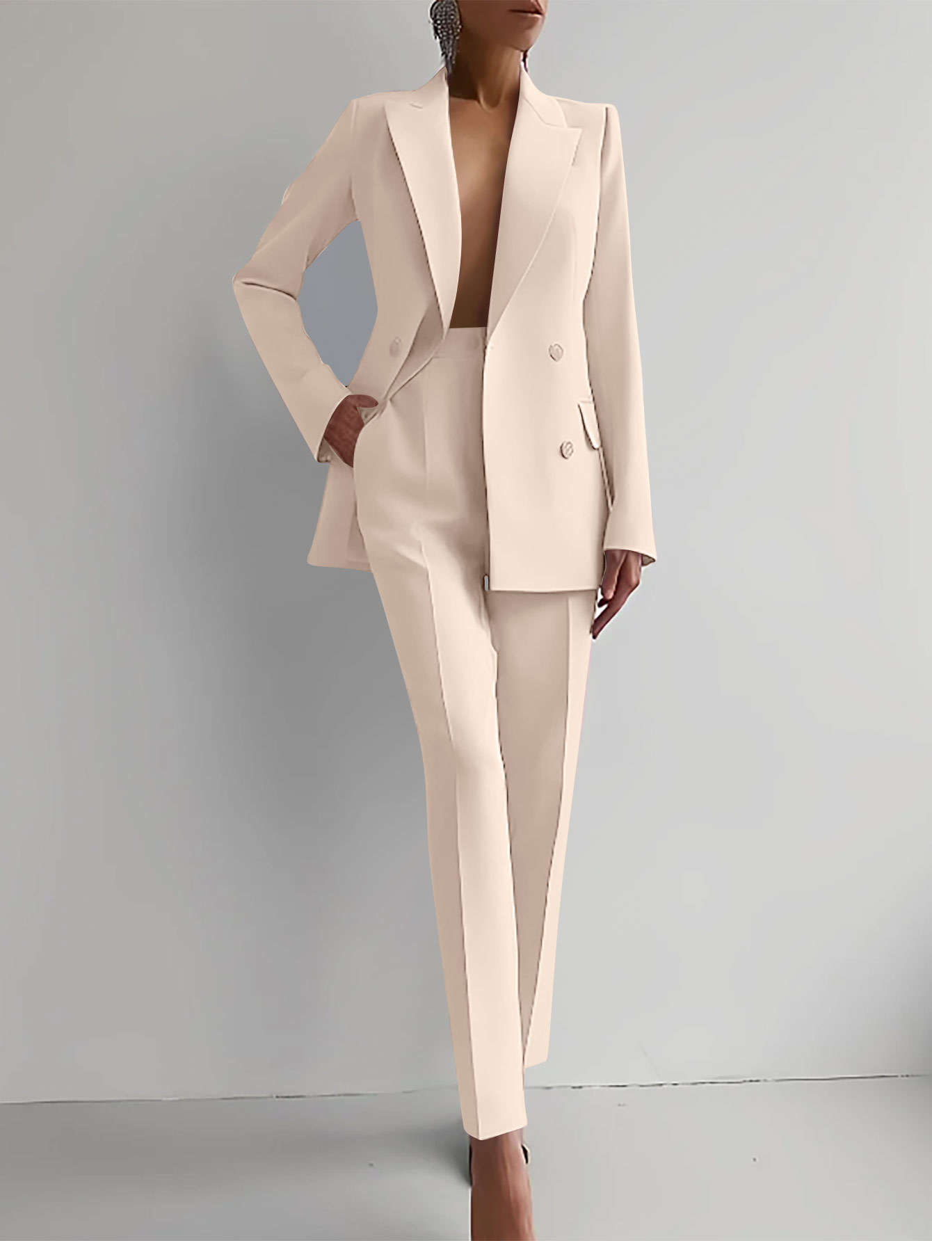 Vesper | Women's Tailored Double-Breasted Blazer Suit