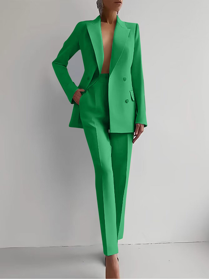 Vesper | Women's Tailored Double-Breasted Blazer Suit