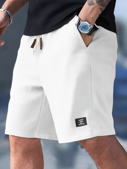 Mason | Men's Relaxed Fit Shorts Waffle Texture Drawstring