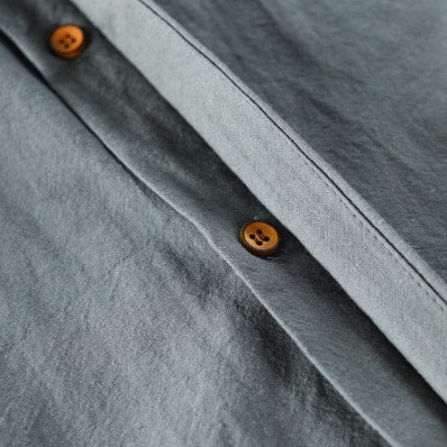 Kenzo | Men's Mandarin Collar Button-Up Long Sleeve Shirt