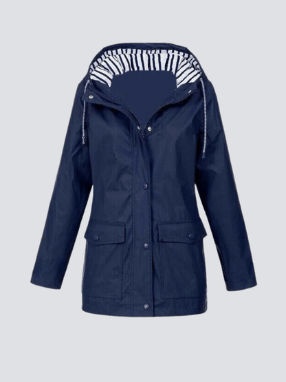 Elowetta | Women's Waterproof Hooded Lightweight Rain Jacket