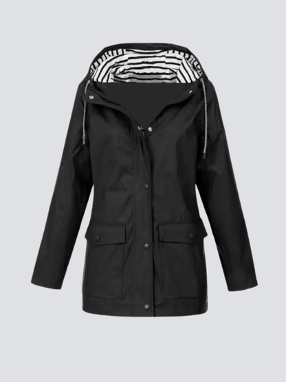 Elowetta | Women's Waterproof Hooded Lightweight Rain Jacket