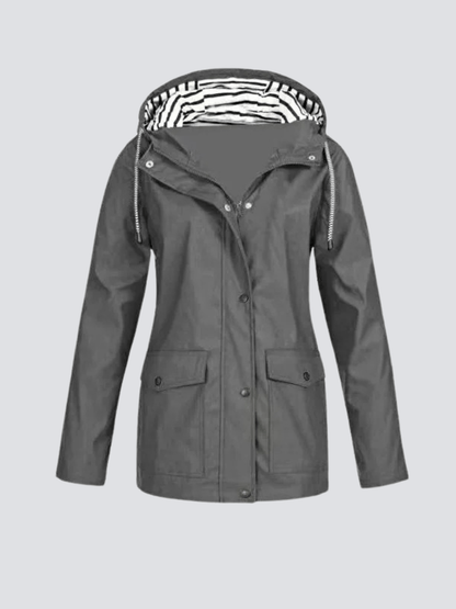 Elowetta | Women's Waterproof Hooded Lightweight Rain Jacket
