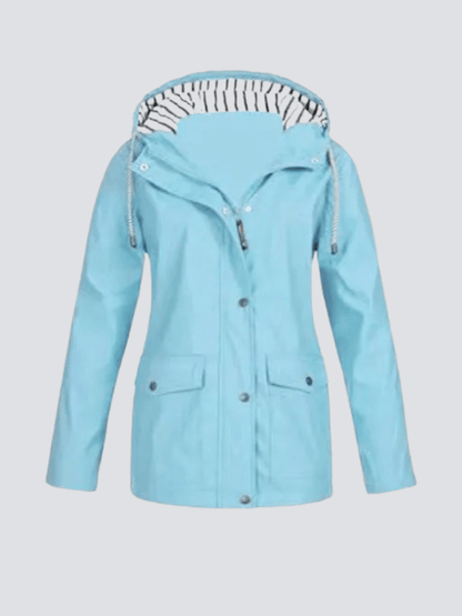 Elowetta | Women's Waterproof Hooded Lightweight Rain Jacket