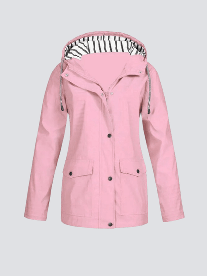 Elowetta | Women's Waterproof Hooded Lightweight Rain Jacket