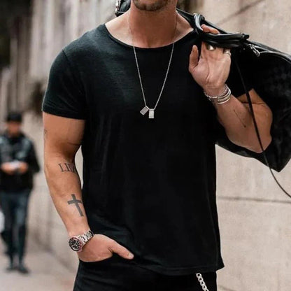James | Round Neck Short Sleeve Relaxed Casual T-Shirt