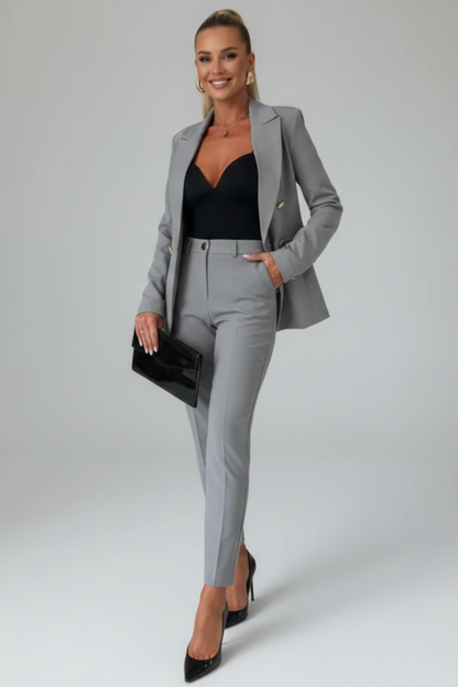 Rosalind Vale | Women's Double Breasted Tailored Blazer Trouser Suit Set