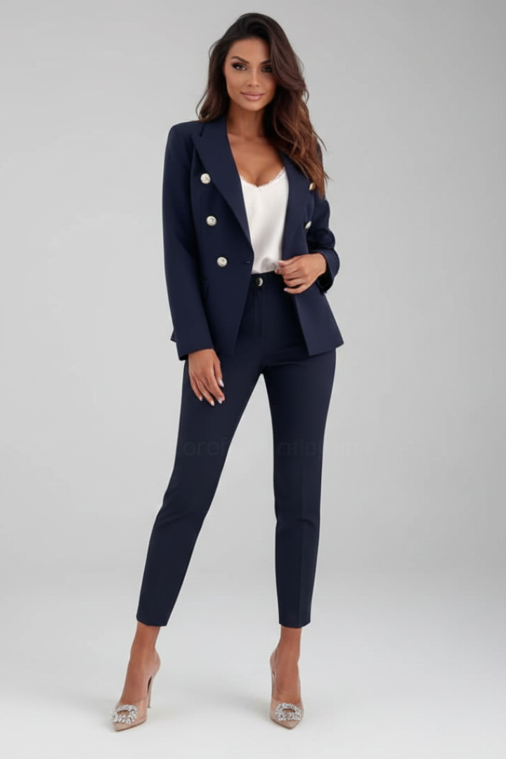 Rosalind Vale | Women's Double Breasted Tailored Blazer Trouser Suit Set