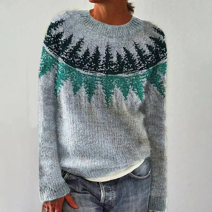 Ingrid | Women's Nordic Fair Isle Colourful Knit Sweater