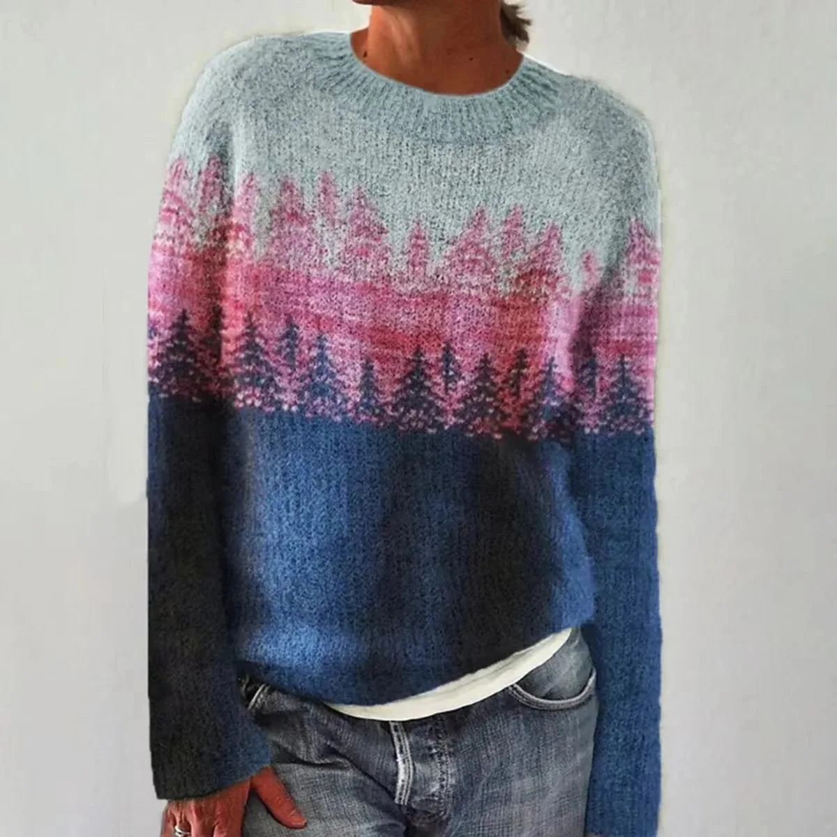 Ingrid | Women's Nordic Fair Isle Colourful Knit Sweater