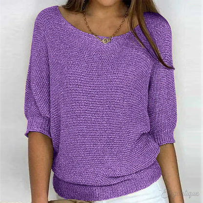 Maelis | Women's Relaxed Knit Batwing Jumper