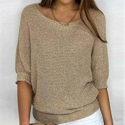 Maelis | Women's Relaxed Knit Batwing Jumper