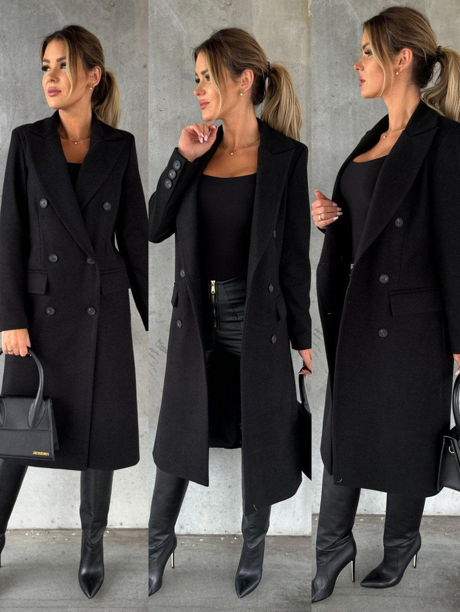 Imogen | Women's Double-Breasted Tailored Longline Winter Coat
