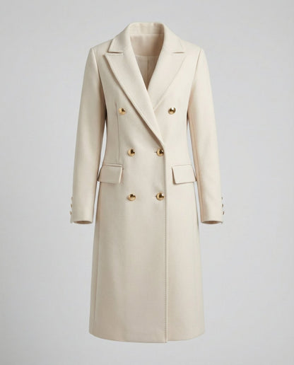 Imogen | Women's Double-Breasted Tailored Longline Winter Coat